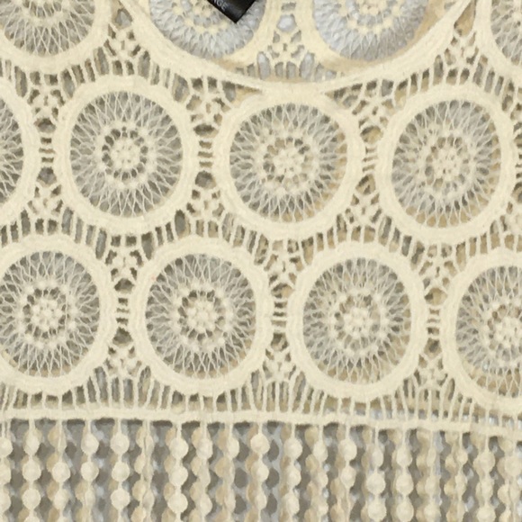 Boho Cream Crochet Tank Top Festival - Picture 10 of 14